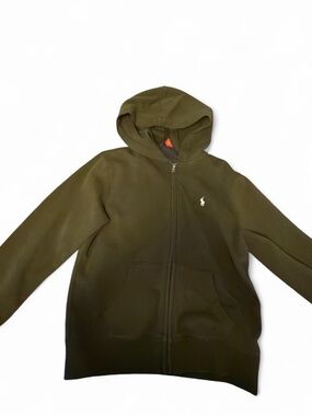 Polo by Ralph Lauren Kids Olive Zip-Up Hoodie